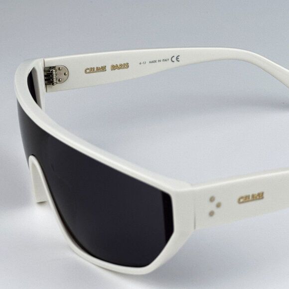NEW Celine CL40195I 25A Ivory Smoke Shield Mask Unisex Sunglasses CL 40195I - Picture 9 of 13